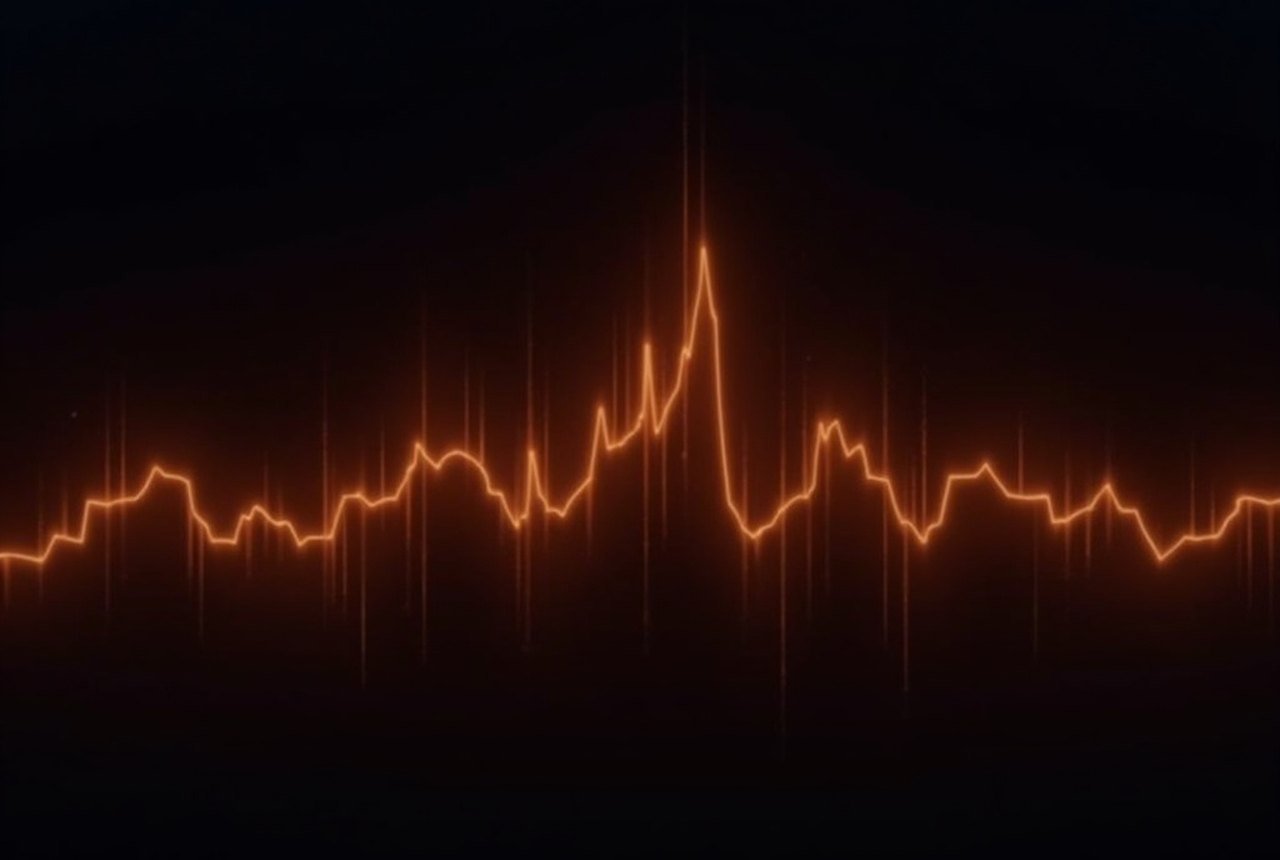 Line graph showing a utilisation spike hidden by a 5-minute average vs 95th-percentile line